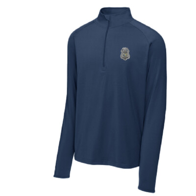 Jamestown Police Dept. – Stretch Poly 1/4-Zip Pullover – True Navy product image