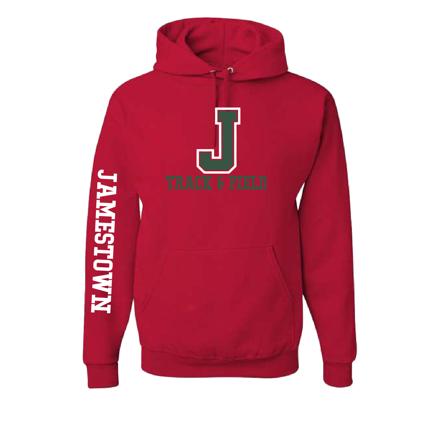 Jamestown Track – Cotton Hooded – Red product image