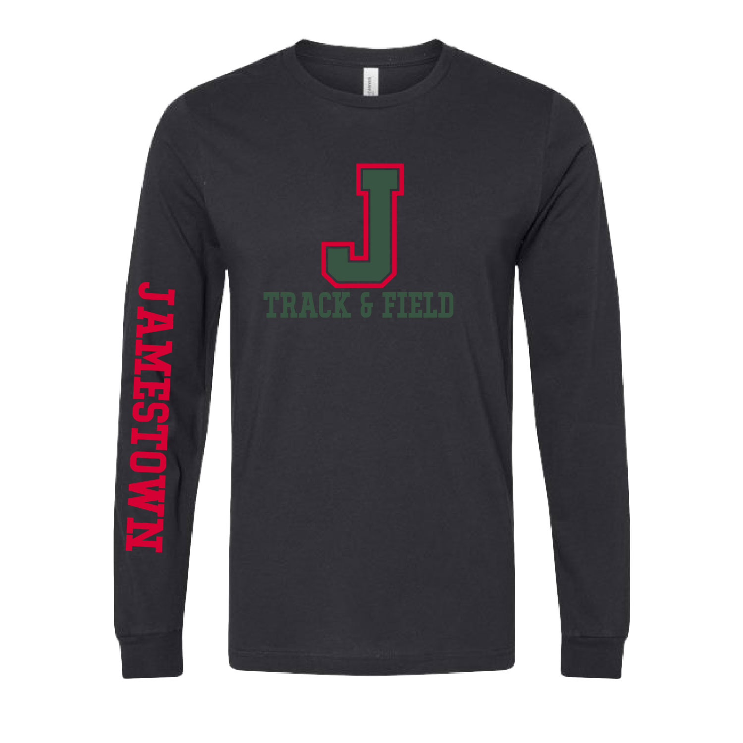 Jamestown Track – Bella Ringspun Long Sleeve Shirt – Vintage Black product image