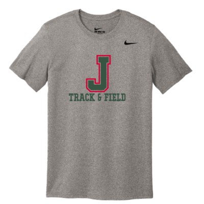 Jamestown Track – Nike Swoosh Sleeve Tee – Carbon Heather product image