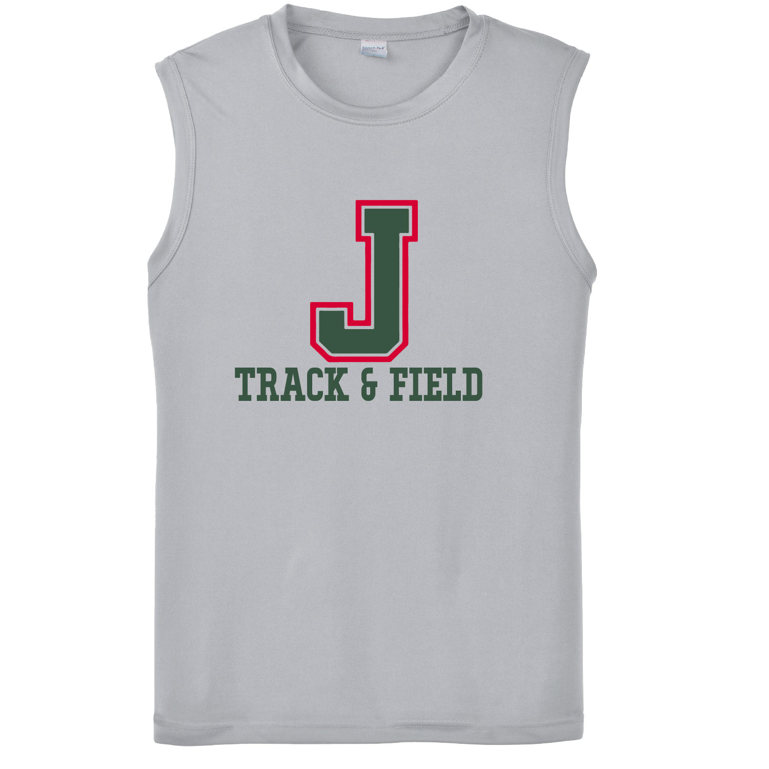 Jamestown Track – Sport Tek – POLY Tank – Silver product image