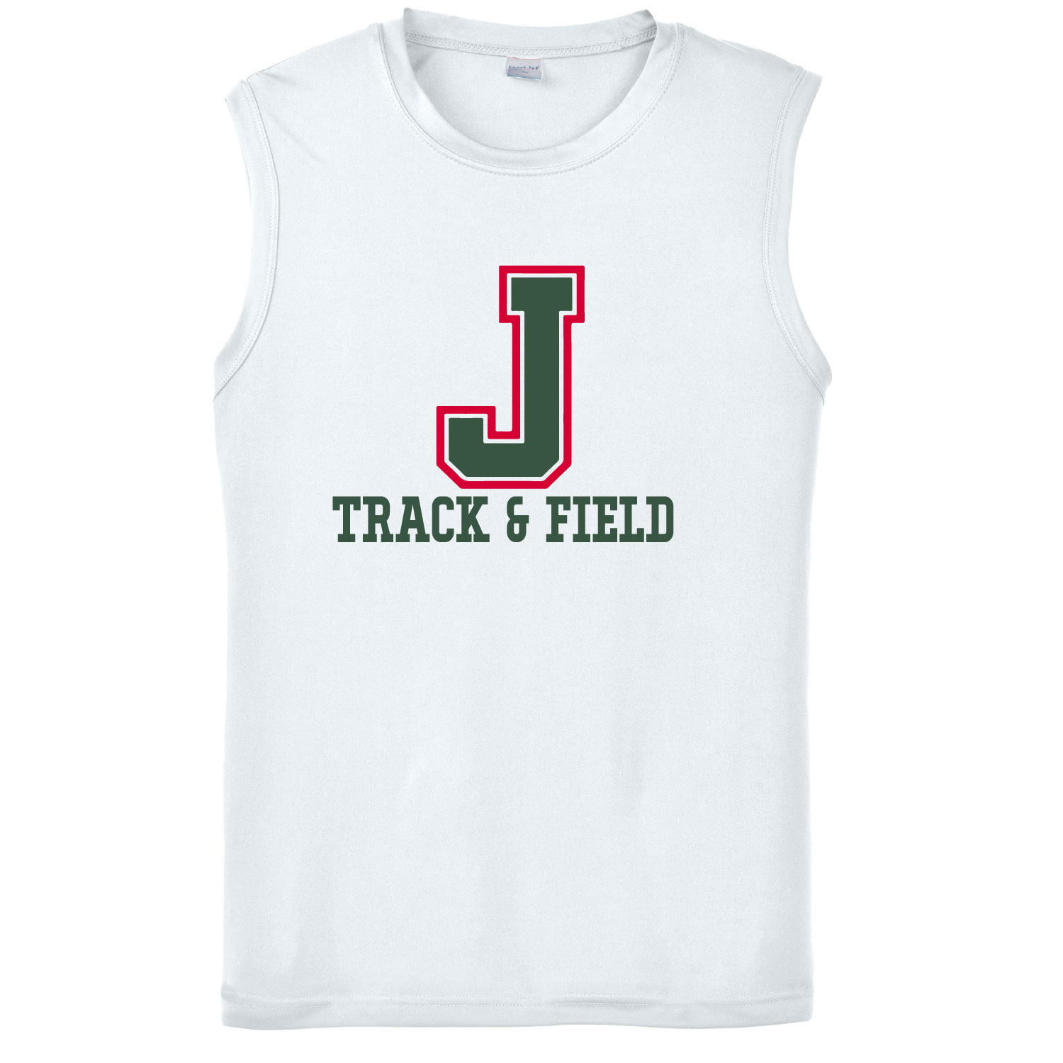 Jamestown Track – Sport Tek – POLY Tank – White product image