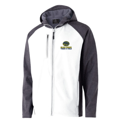 Golden Cougars Track – Raider Hooded Soft Shell Jacket – White EMBROIDERED product image