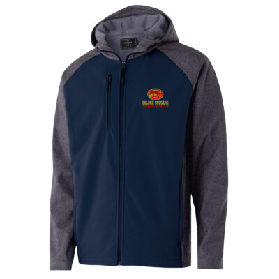Golden Cougars Track – Raider Hooded Soft Shell Jacket – Navy EMBROIDERED product image
