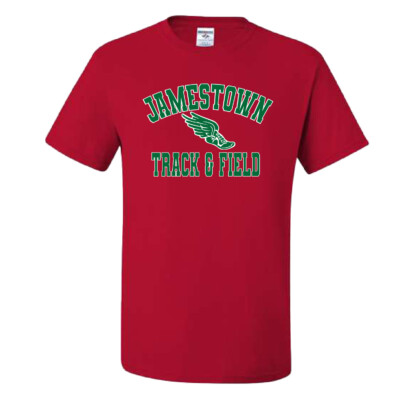 Jamestown Track – Cotton Short Sleeve Shirts – Red product image