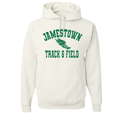 Jamestown Track – Cotton Hooded Sweatshirt – White product image