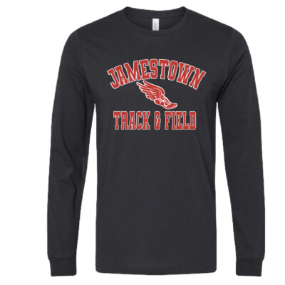 Jamestown Track – Bella Ringspun Long Sleeve Shirt – Vintage Black product image