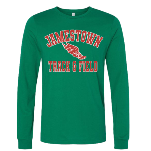 Jamestown Track - Bella Ringspun Long Sleeve Shirt - Kelly