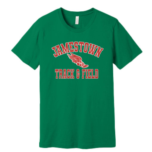 Jamestown Track - Bella Ringspun Short Sleeve Shirt - Kelly