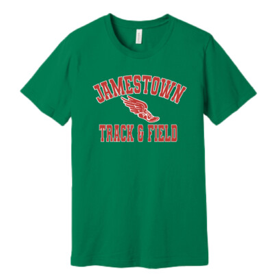 Jamestown Track – Bella Ringspun Short Sleeve Shirt – Kelly product image