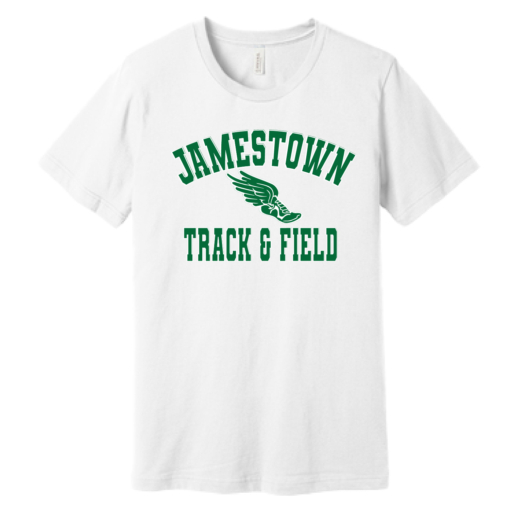 Jamestown Track - Bella Ringspun Short Sleeve Shirt - White