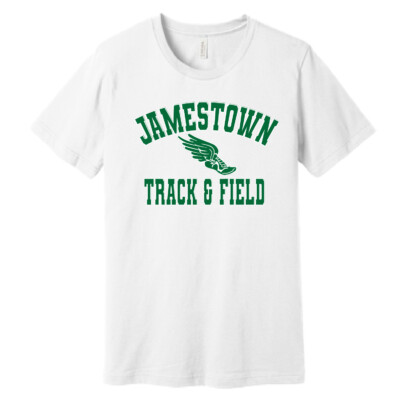 Jamestown Track – Bella Ringspun Short Sleeve Shirt – White product image