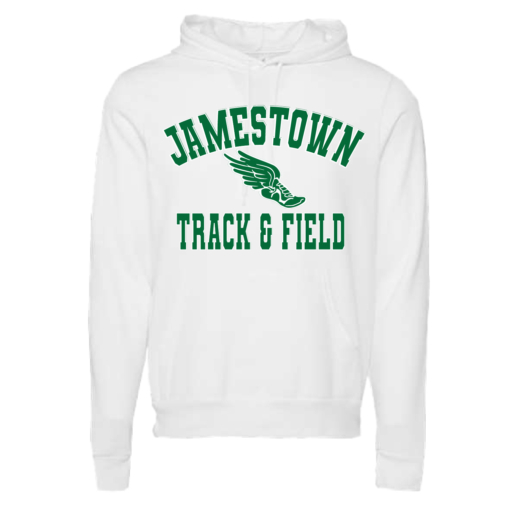 Jamestown Track - Bella Cotton Hooded Sweatshirt - White