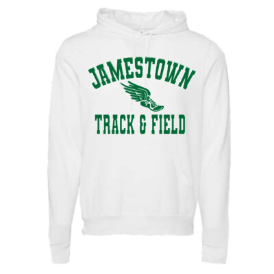 Jamestown Track – Bella Cotton Hooded Sweatshirt – White product image