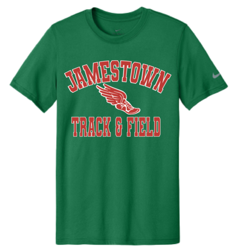Jamestown Track - Nike DriFit Tee - Gorge Green