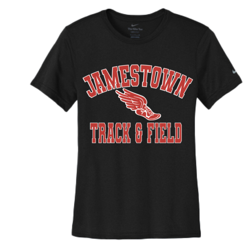 Jamestown Track - Ladies Nike DriFit Tee - Black