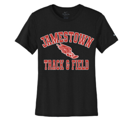 Jamestown Track – Ladies Nike DriFit Tee – Black product image