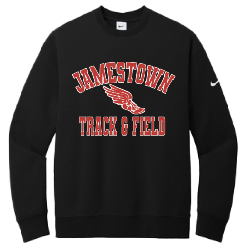 Jamestown Track - Nike Club Fleece Crew Sweatshirt - Black