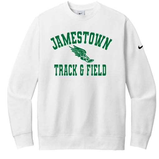 Jamestown Track - Nike Club Fleece Crew Sweatshirt - White