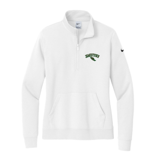 Jamestown Track - Ladies Nike Quarter Zip Embroidered - White