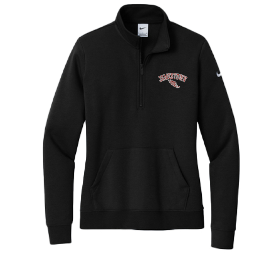 Jamestown Track - Ladies Nike Quarter Zip Embroidered - Black