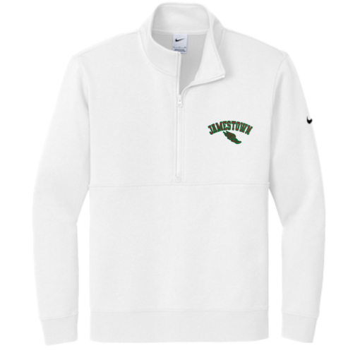Jamestown Track - Nike Quarter Zip Embroidered - White