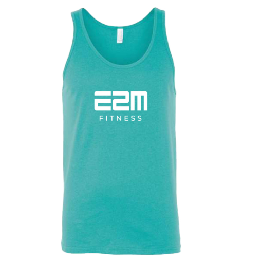 E2M - Cotton Unisex Bella Tank - Teal