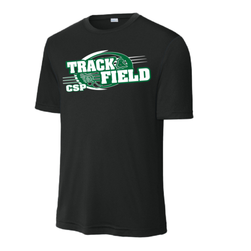 CSP Track & Field - Poly Short Sleeve Shirt - Black