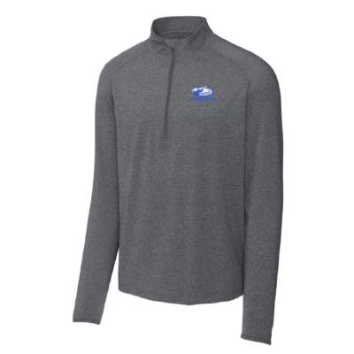 Panama Trap Team – Sport Tek Unisex Quarterzip Pullover – Charcoal Grey Heather Embroidered product image