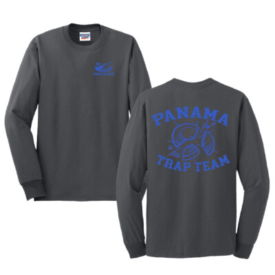 Panama Trap Team – Cotton Long Sleeve Shirt – Charcoal product image
