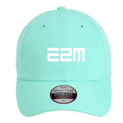 E2M – Adjustable Performance Cap – Aqua- Embroidered Logo product image
