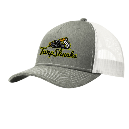 Jamestown Tarp Skunks - Port Snapback Trucker Cap - HEATHER GRAY/ WHITE