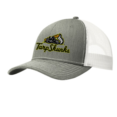 Jamestown Tarp Skunks – Port Snapback Trucker Cap – HEATHER GRAY/ WHITE product image