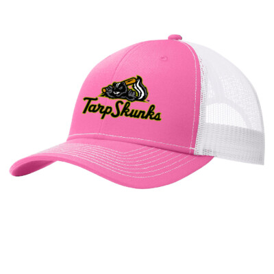 Jamestown Tarp Skunks – Port Snapback Trucker Cap – TRUE PINK/ WHITE product image