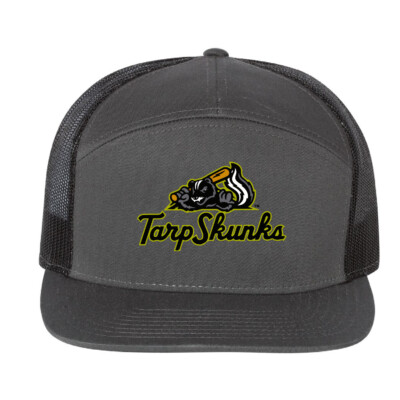 Jamestown Tarp Skunks – Richardson Seven Panel Trucker Cap – CHARCOAL/BLACK product image