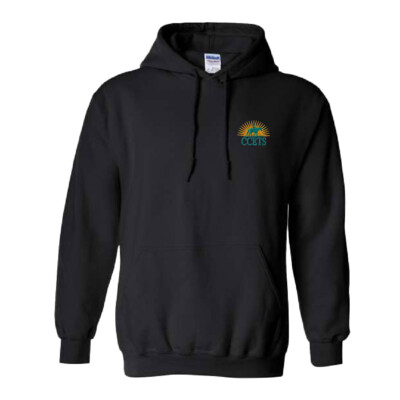 CCETS – Hooded Sweatshirt – Yellow/Teal Embroidery – Black product image