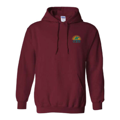 CCETS – Hooded Sweatshirt – Yellow/Teal Embroidery – Garnet product image