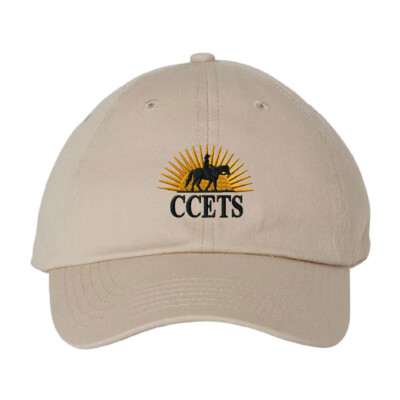 CCETS – Bio Washed Classic Hat – Yellow/Black Embroidery – Stone product image