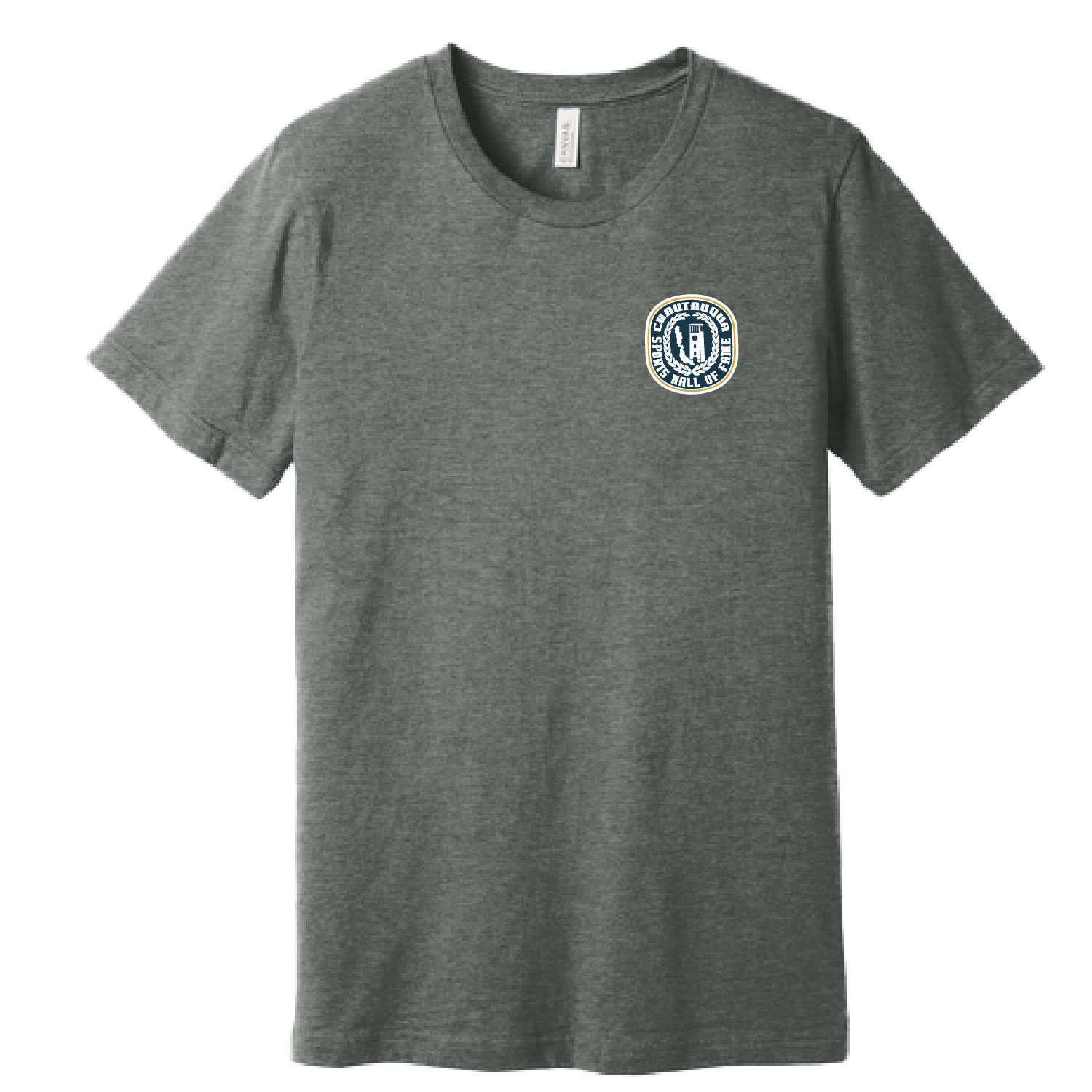 Chautauqua Sports Hall of Fame – Bella Short Sleeve Shirt – Digital Print – Deep Heather product image