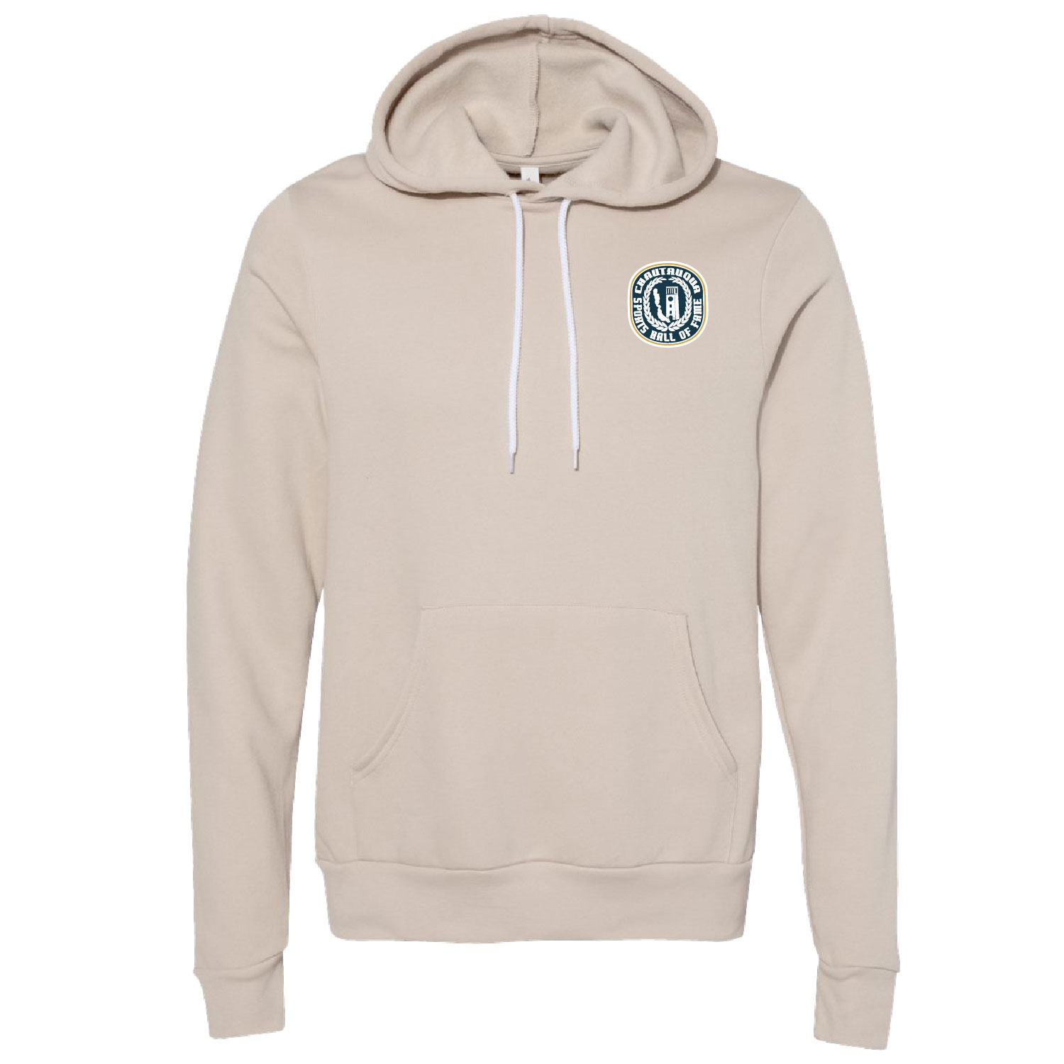 Chautauqua Sports Hall of Fame – Bella Hooded Sweatshirt- Digital Print – Heather Dust product image