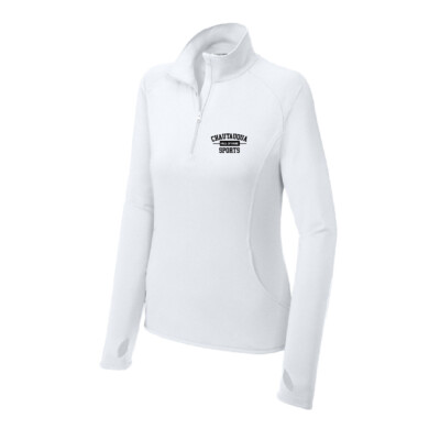 Chautauqua Sports Hall of Fame – Ladies Sport Teck Quarter Zip – White product image