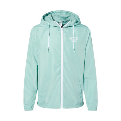 Chautauqua Sports Hall of Fame – Independent Trading Full Zip Windbreaker – Aqua/White product image