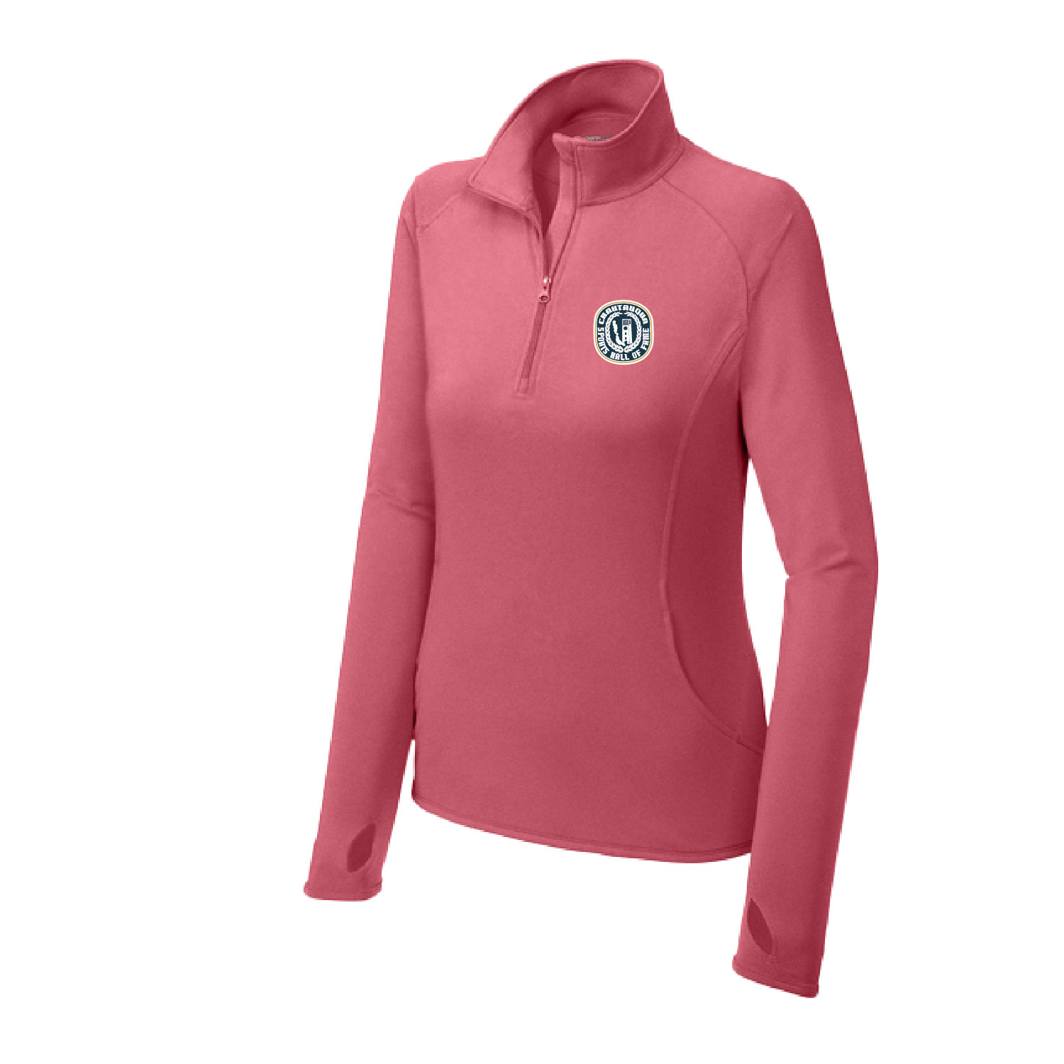 Chautauqua Sports Hall of Fame – Ladies Sport Teck Quarter Zip – Digital Print – Dusty Rose product image