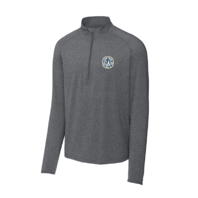 Chautauqua Sports Hall of Fame – Digital Print – Sport Tek Quarter Zip – Charcoal Heather Gray product image