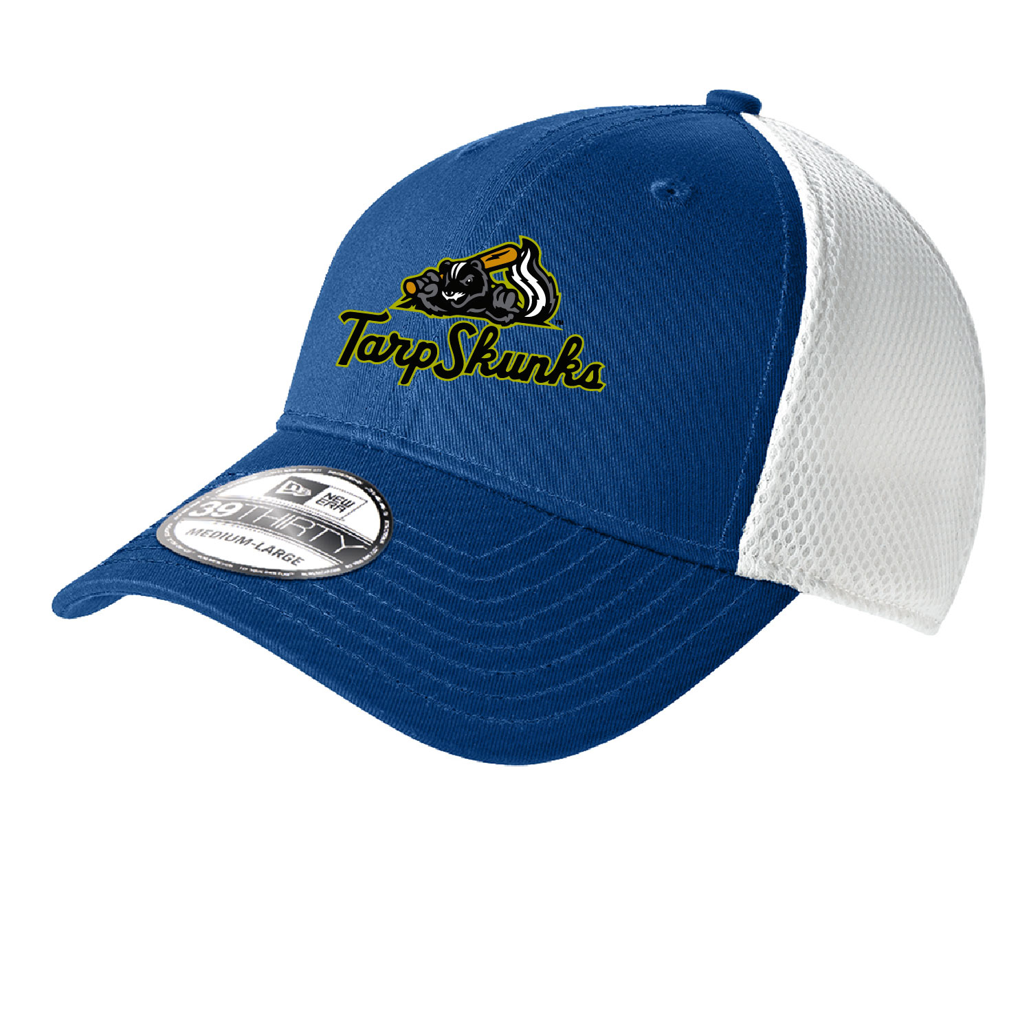 Jamestown Tarp Skunks – FlexFit Cap – Royal/White EMBROIDERED product image