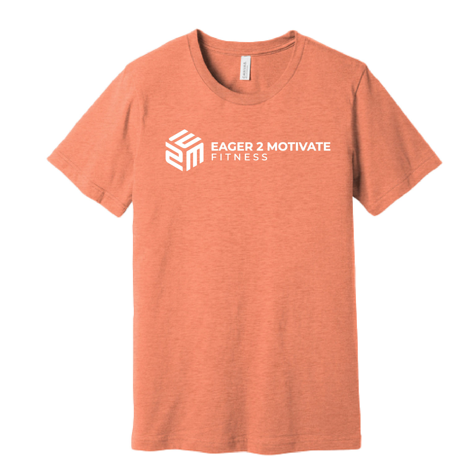E2M – Cotton Short Sleeve Shirt – Heather Prism Sunset product image