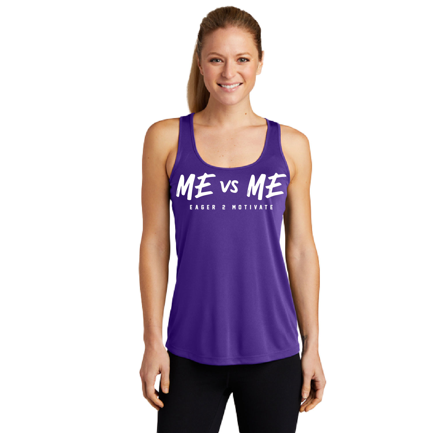E2M – Poly Racerback Tank -Purple product image