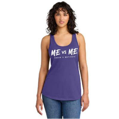 E2M - Cotton Racerback Tank - Purple Rush