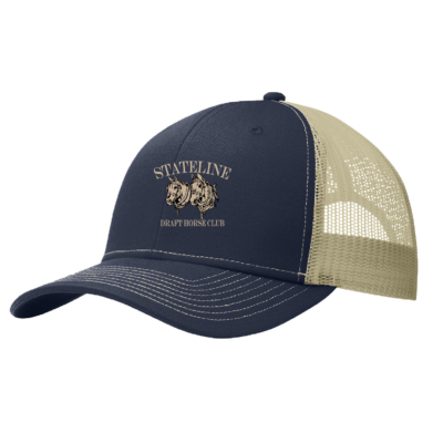 Stateline Draft Club – Snapback Trucker Cap – Navy/Khaki product image