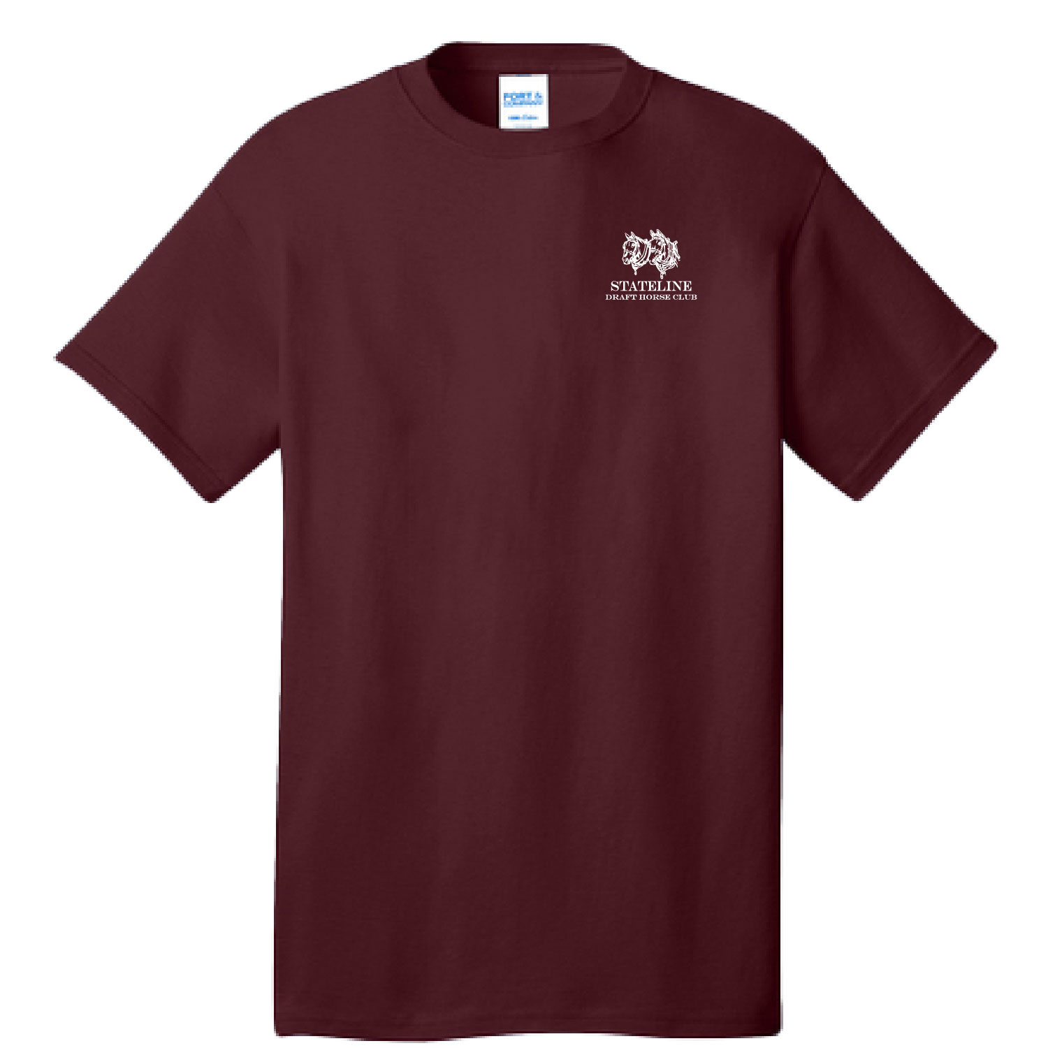 Stateline Draft Club – Cotton Short Sleeve Shirt – Athletic Maroon product image